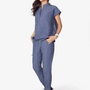 Figs Rafaela - Mandarin Collar Scrub Top